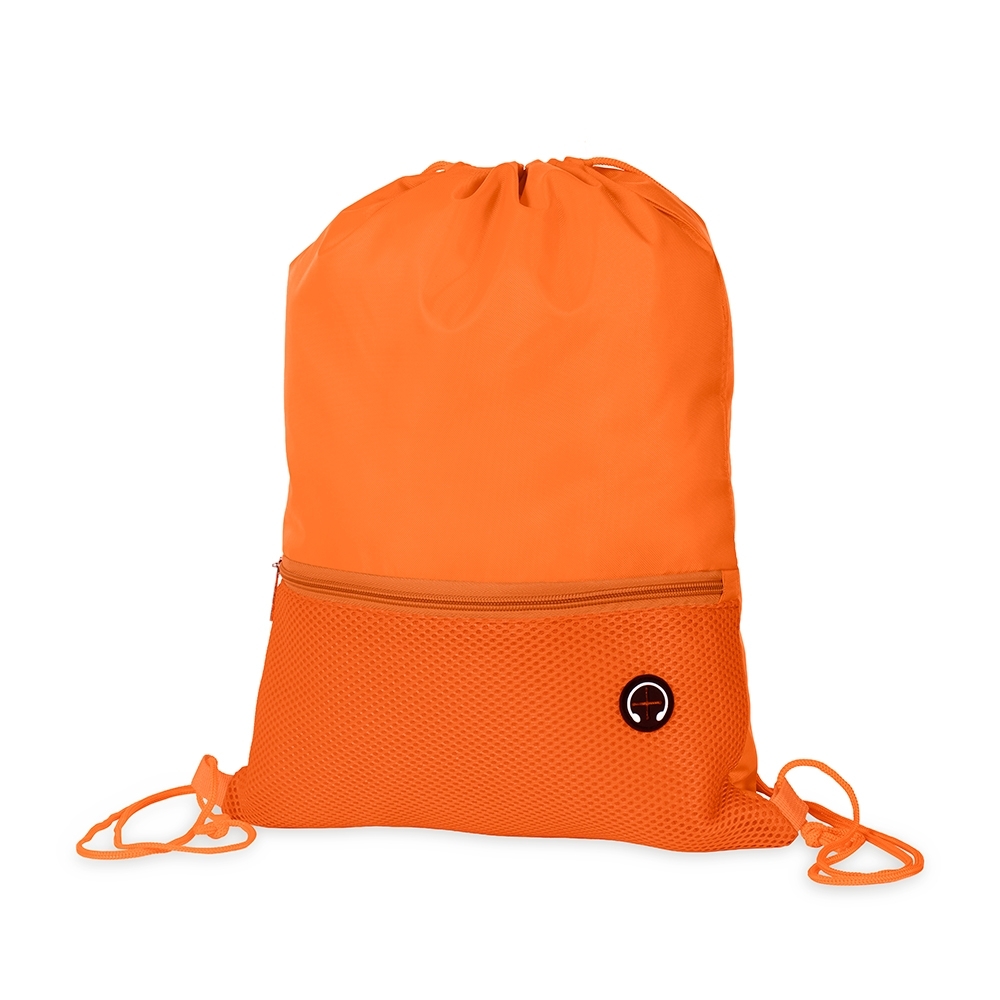 mochila saco laranja