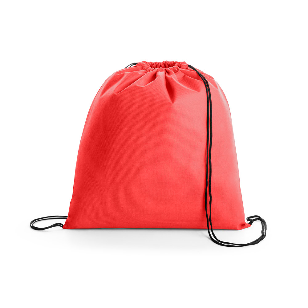 Mochila saco em TNT vermelho