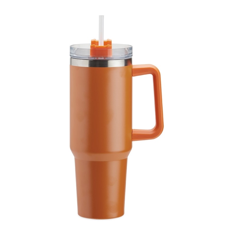 caneca térmica laranja