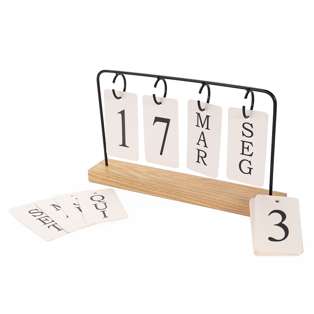 calendário permanente brinde para empresas com logotipo