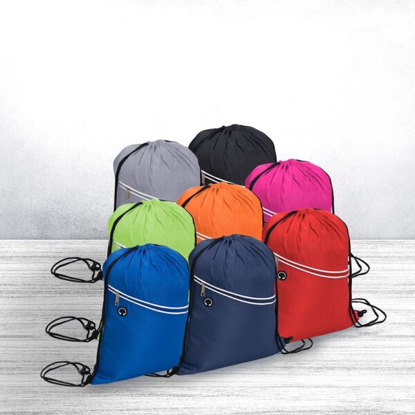 mochila saco com bolso personalizada